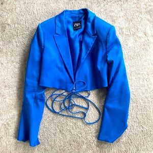 Zara cropped blazer